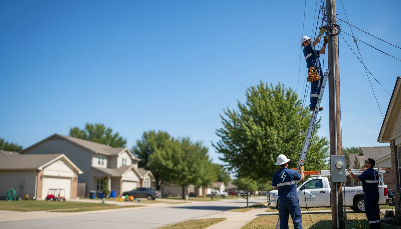 Residential electrician providing installation services in Coal Run, OH